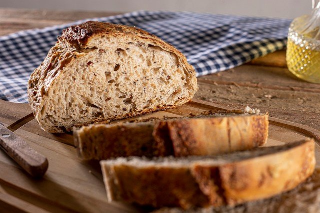 Rodajas de pan cortado sin gluten